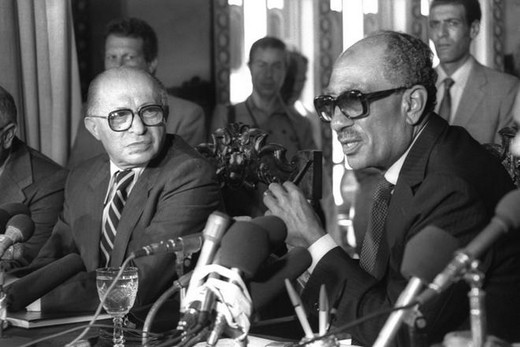 Під час візиту М. Бегіна до Єгипту. Александрія, 1981 р.