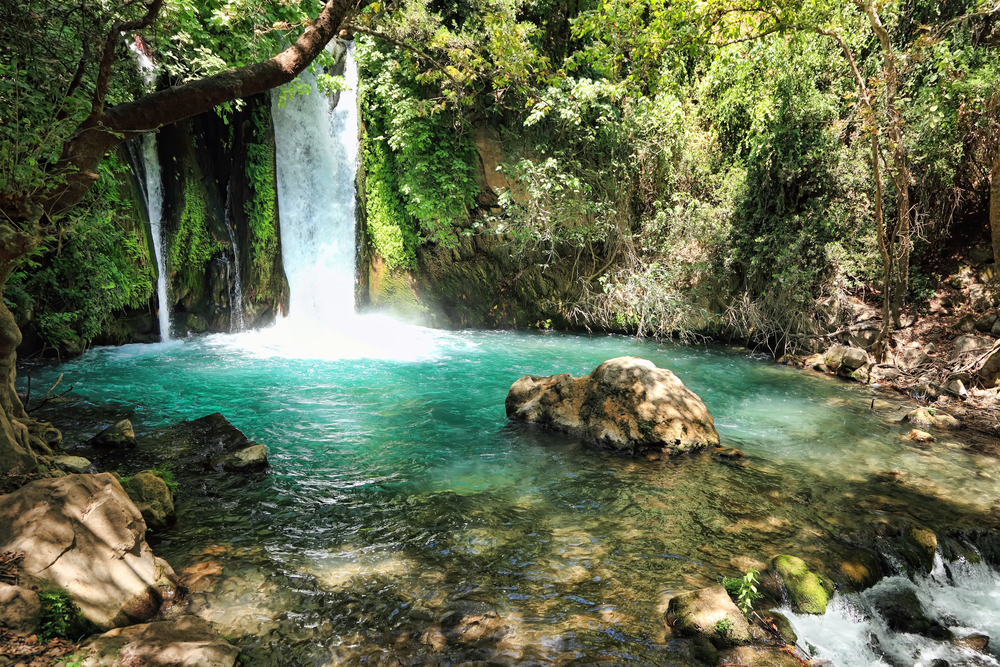 Waterfall Banias landscape