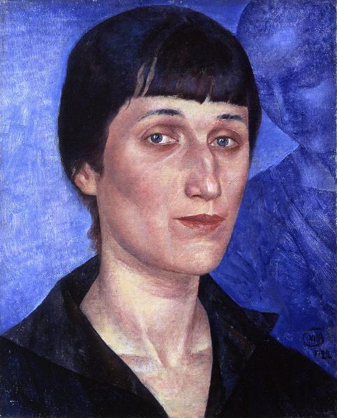 Кузьма Петров-Водкин. Портрет Анны Ахматовой (1922)